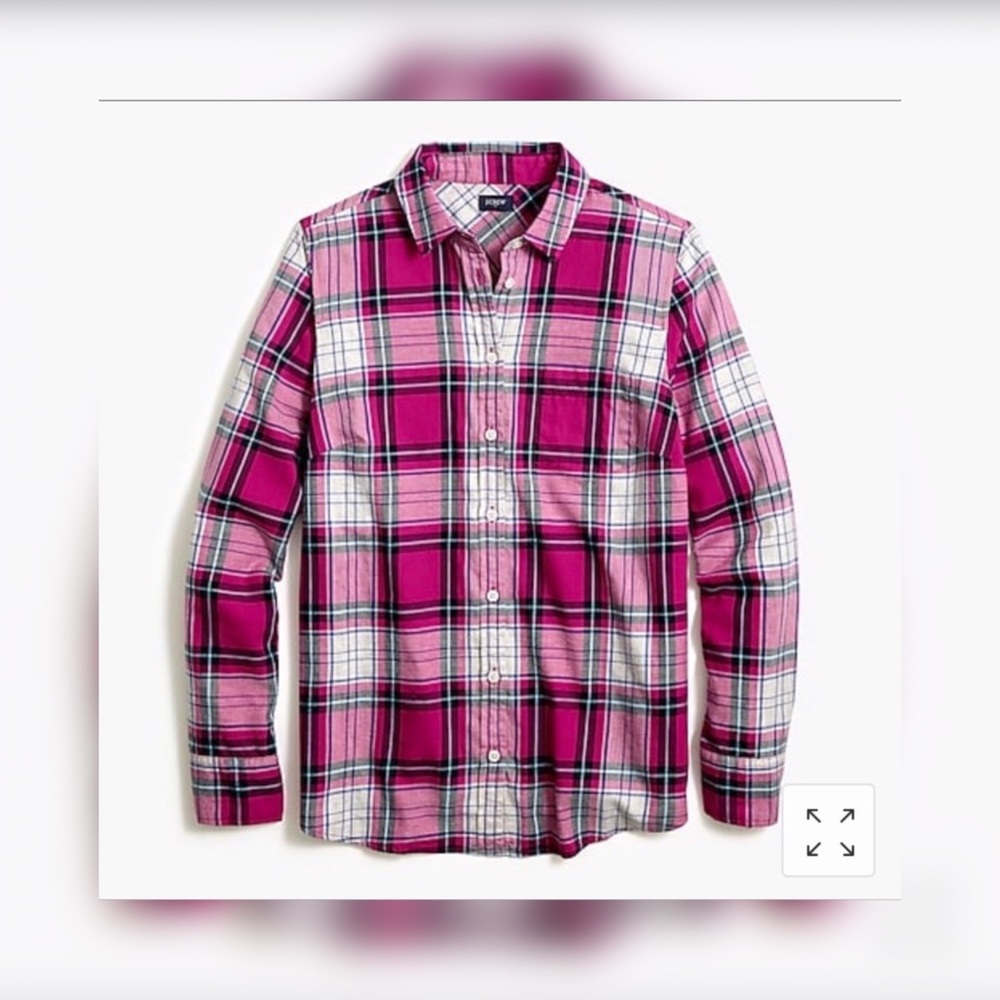 J Crew plaid flannel shirt